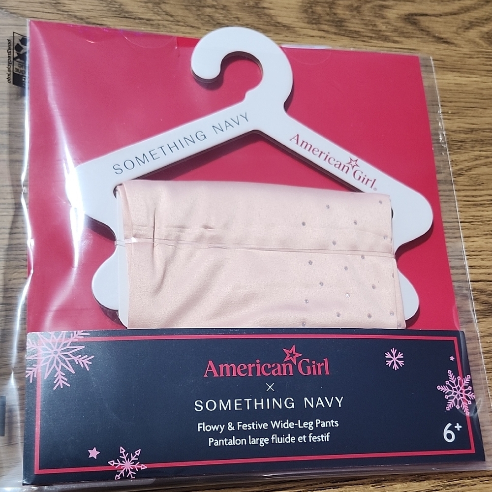 American Girl Doll Something Navy Flowy & Festive Wide Leg Pants 18" dolls NEW!